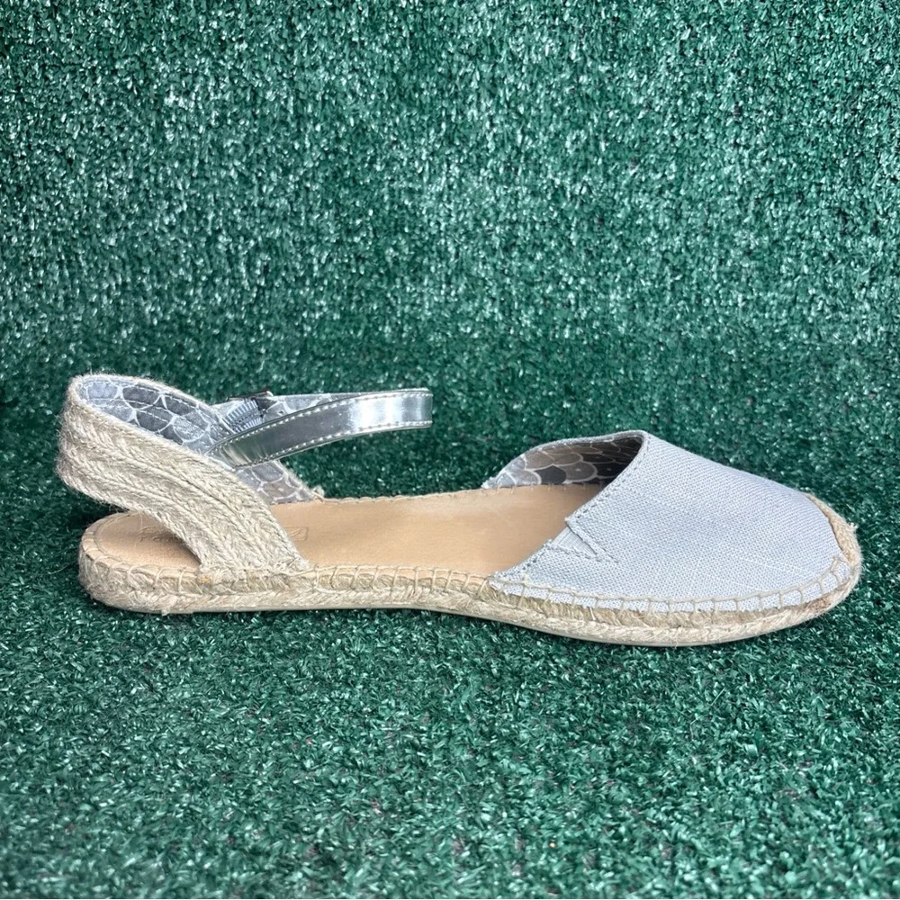 NEW SPERRY TOP SIDER HOPE TAN / SILVER WOMEN ESPADRILLE SANDAL‎ SHOES SZ 11 M
